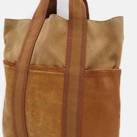 Hermes / Foolto Cabas Handbag Half Leather - Picture 1 of 6